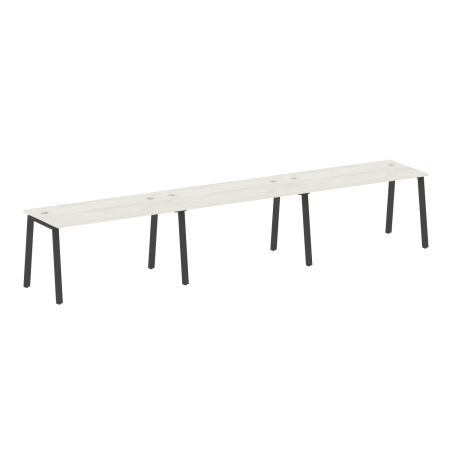 Рабочая станция на 3 рабочих места на А-образном м/к Metal System Style БА.СМ-3.3 4200x720x750