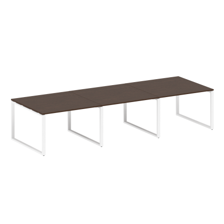 Переговорный стол 3 столешницы Metal System Style БО.ПРГ-3.2 3600x1235x750