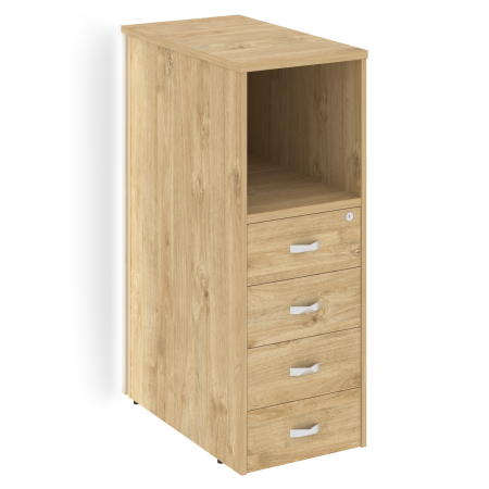 Тумба с подсветкой 4 ящика завершающая, левая Onix O.R-TV-4.SL 436x767x1185
