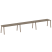Рабочая станция на 3 рабочих места на А-образном м/к Metal System Style БА.СМ-3.5 5400x720x750