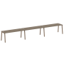 Рабочая станция на 3 рабочих места на А-образном м/к Metal System Style БА.СМ-3.5 5400x720x750