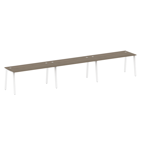 Рабочая станция на 3 рабочих места на А-образном м/к Metal System Style БА.СМ-3.4 4800x720x750