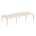 Рабочая станция на деревянных опорах Onix Wood OW.D.RS-6.2.7 3540x1475x750