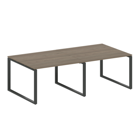 Переговорный стол 2 столешницы Metal System Style БО.ПРГ-2.2 2400x1235x750