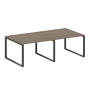 Переговорный стол 2 столешницы Metal System Style БО.ПРГ-2.2 2400x1235x750
