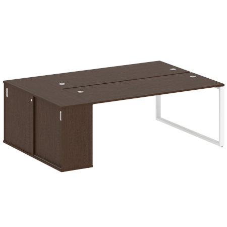 Рабочая станция с шкафом-купе на О-образном м/к Metal System Style БО.РС-СШК-1.5 Т 2210x1475x750