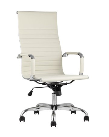 Кресло руководителя TopChairs City бежевое (Компьютерное кресло City бежевый)