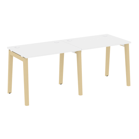 Рабочая станция на деревянных опорах Onix Wood OW.RS-2.1.7 1960x720x750