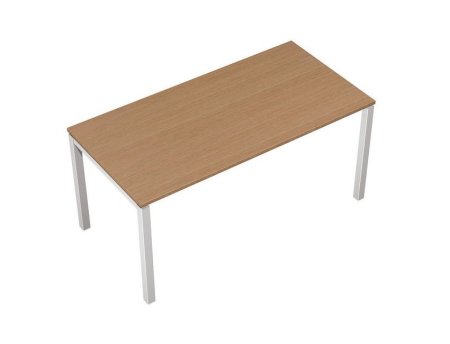 Стол рабочий Profiquadro КВ 0102 БВ 1400x600x750 (Белый премиум / Вишня скандинавскаяСерый)