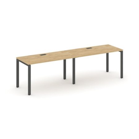 Рабочая станция 1 сторонняя SN-6P.ORS-002 (2360х600х750) (Тиквуд Светлый/Металл Антрацит)