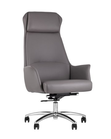 Кресло руководителя TopChairs Viking серое (Компьютерное кресло Viking серый)
