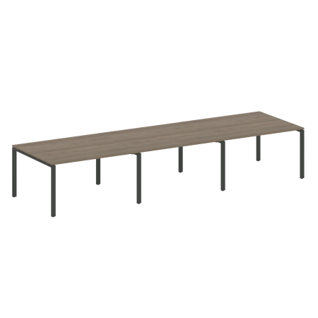 Переговорный стол 3 столешницы Metal System Style БП.ПРГ-3.3 4200x1235x750