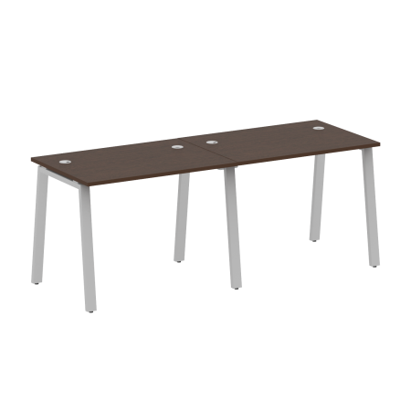 Рабочая станция на 2 рабочих места на А-образном м/к Metal System Style БА.СМ-2.1 2000x720x750
