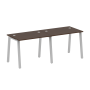 Рабочая станция на 2 рабочих места на А-образном м/к Metal System Style БА.СМ-2.1 2000x720x750