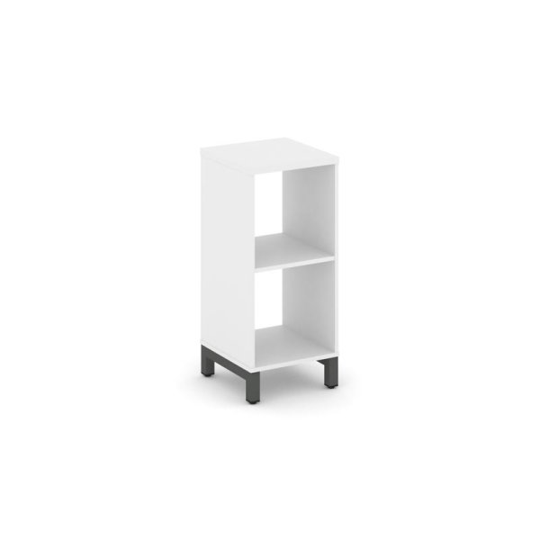 Каркас стеллажа 2 яруса SN.KS-210 (387х400х881) (Белый/Металл Антрацит)