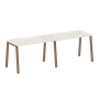 Рабочая станция на 2 рабочих места на А-образном м/к Metal System Style БА.СМ-2.2 2400x720x750