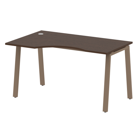 Стол криволинейный левый Metal System Style БА.СА-2 Л 1400x900x750