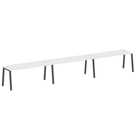 Рабочая станция на 3 рабочих места на А-образном м/к Metal System Style БА.СМ-3.5 5400x720x750