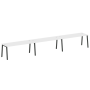 Рабочая станция на 3 рабочих места на А-образном м/к Metal System Style БА.СМ-3.5 5400x720x750