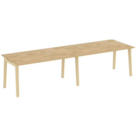 Стол переговорный на деревянных опорах Onix Wood OW.PRG-2.4 3160x980x750