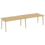 Стол переговорный на деревянных опорах Onix Wood OW.PRG-2.4 3160x980x750