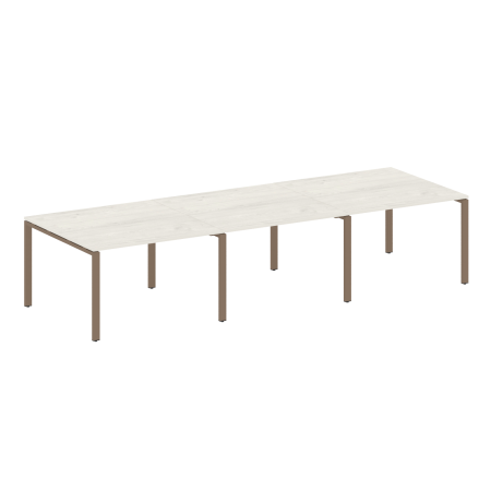 Переговорный стол 3 столешницы Metal System Style БП.ПРГ-3.2 3600x1235x750