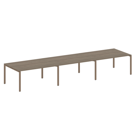 Переговорный стол 3 столешницы Metal System Style БП.ПРГ-3.4 4800x1235x750