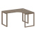 Стол криволинейный правый Metal System Style БО.СА-3 Пр 1400x1200x750