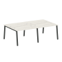 Рабочая станция на 4 рабочих места на А-образном м/к Metal System Style БА.СМ-4.2 2400x1475x750