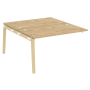 Наборный элемент рабочей станции на деревянных опорах Onix Wood OW.2.NRS-3.8 1380x1635x750