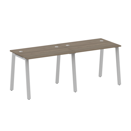 Рабочая станция на 2 рабочих места на А-образном м/к Metal System Style БА.СМ-2.1 2000x720x750
