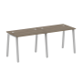 Рабочая станция на 2 рабочих места на А-образном м/к Metal System Style БА.СМ-2.1 2000x720x750