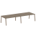 Стол для переговоров (2 столешницы) на А-образном м/к Metal System Style БА.ПРГ-2.5 3600x1235x750
