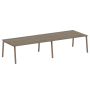 Стол для переговоров (2 столешницы) на А-образном м/к Metal System Style БА.ПРГ-2.5 3600x1235x750