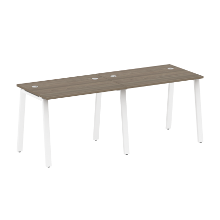 Рабочая станция на 2 рабочих места на А-образном м/к Metal System Style БА.СМ-2.1 2000x720x750