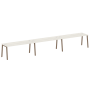 Рабочая станция на 3 рабочих места на А-образном м/к Metal System Style БА.СМ-3.5 5400x720x750
