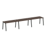 Рабочая станция на 3 рабочих места на А-образном м/к Metal System Style БА.СМ-3.3 4200x720x750