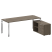 Стол для руководителя с тумбой правый БГ.СРТ-6.8 (R) 2100x1620x750