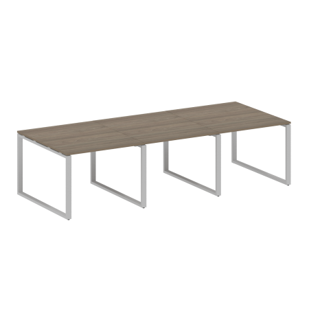 Переговорный стол 3 столешницы Metal System Style БО.ПРГ-3.1 3000x1235x750