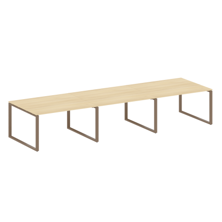 Переговорный стол 3 столешницы Metal System Style БО.ПРГ-3.3 4200x1235x750