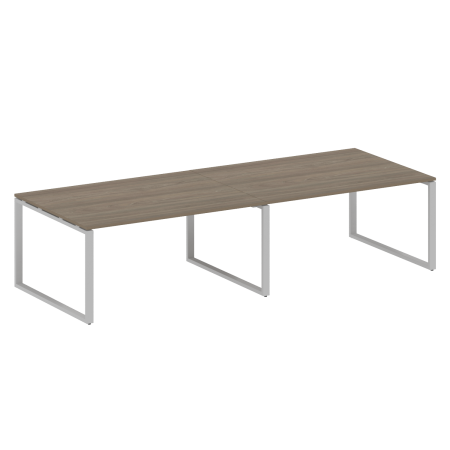 Переговорный стол 2 столешницы Metal System Style БО.ПРГ-2.4 3200x1235x750