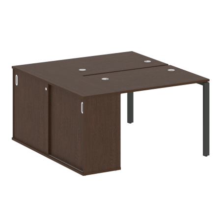 Рабочая станция с опорным шкафом-купе Metal System Style БП.РС-СШК-1.1 1410x1475x750