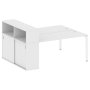 Рабочая станция с опорным шкафом-купе Metal System Style БП.РС-СШК-2.4 2010x1475x1098