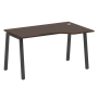 Стол криволинейный правый Metal System Style БА.СА-2 Пр 1400x900x750