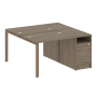 Рабочая станция с опорной тумбой Metal System Style БП.РС-СТП-2.1 1412x1475x750