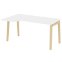 Стол эргономичный левый на деревянных опорах Onix Wood OW.SA-1L 1580x980x750