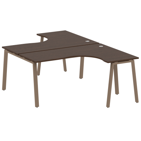Рабочая станция криволинейная Metal System Style БА.РАС-СА-2.4 1600x2435x750