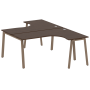 Рабочая станция криволинейная Metal System Style БА.РАС-СА-2.4 1600x2435x750