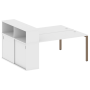 Рабочая станция с опорным шкафом-купе Metal System Style БП.РС-СШК-2.4 2010x1475x1098