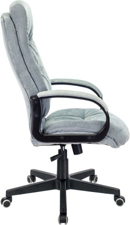 Кресло руководителя CH-824 Fabric серо-голубой Light-28 крестов. пластик (Серый)